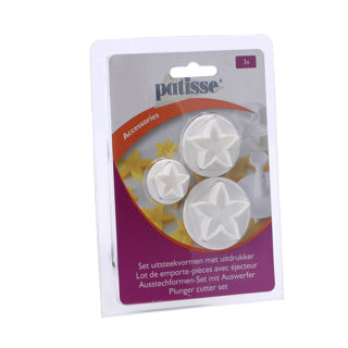 Patisse set uitsteekvormen met uitdrukker 3-delig