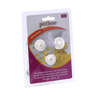 Patisse set uitsteekvormen met uitdrukker 3-delig