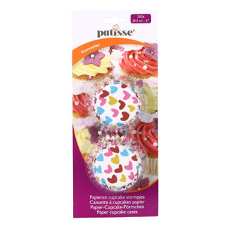 Patisse papieren cupcake vormpjes 200 stuks 5 cm