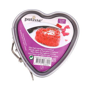 Patisse silver-top mini hart-springvorm 12 cm
