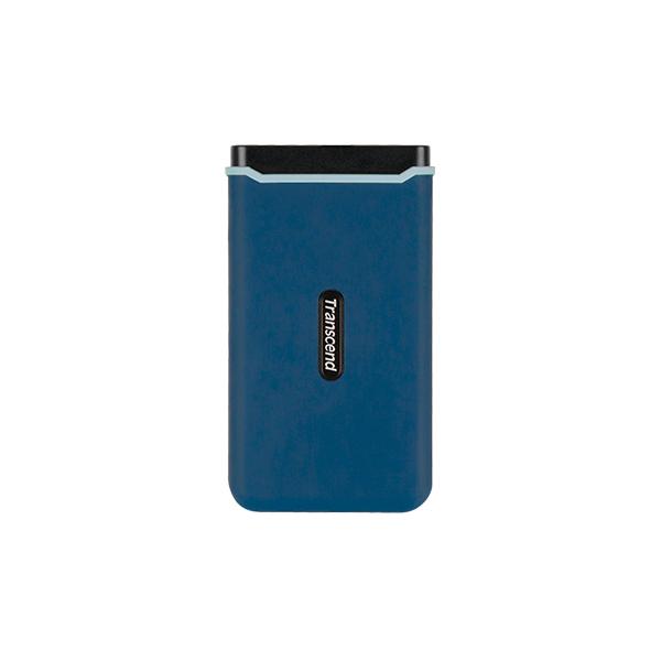 Transcend ts250gesd370c esd370c external ssd, 250gb, usb type-a c, pcie, 1050 950 mb s, navy blue