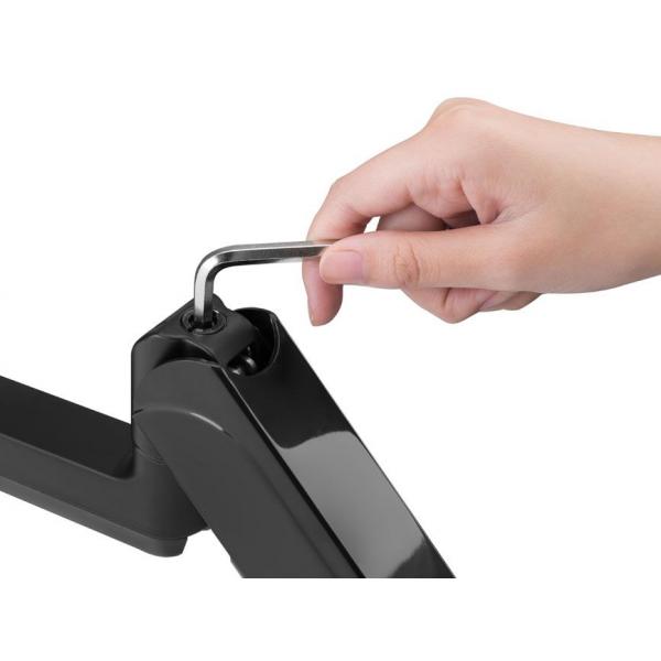 Equip 650134 17 -27 triple monitor desk mount bracket, clamp, 21 kg, 75 x 75 mm, 100 x 100 mm