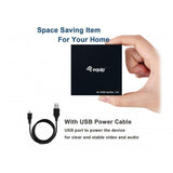 Equip 332715 ultra slim 2-port hdmi splitter, 3840 x 2160p, 4k ultra hd, power-by-usb, black