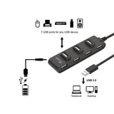 Equip 128957 7-port usb 2.0 hub, usb 2.0, usb 2.0, 480 mbit s, black