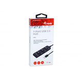 Equip 128957 7-port usb 2.0 hub, usb 2.0, usb 2.0, 480 mbit s, black