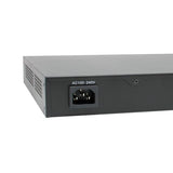 Levelone gep-2821 28-port gigabit poe switch, 24x poe outputs, 2x gigabit rj45, 2x gigabit sfp, 1u