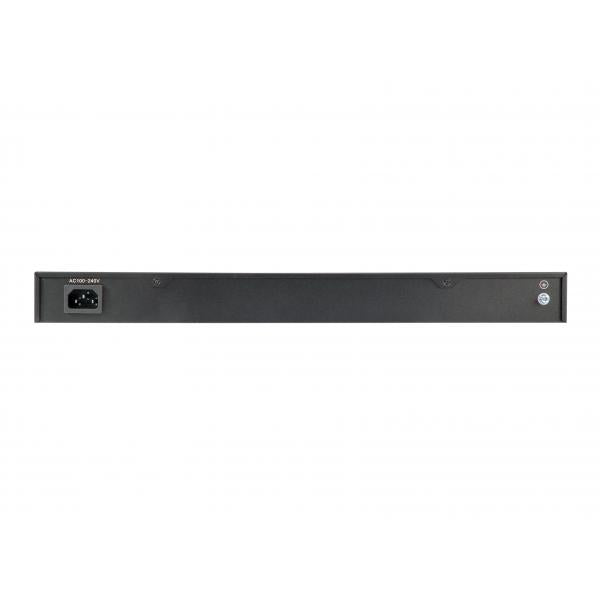 Levelone gep-2821 28-port gigabit poe switch, 24x poe outputs, 2x gigabit rj45, 2x gigabit sfp, 1u