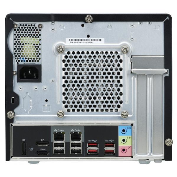 Shuttle sh570r8 black xpc slim cube pc barebone, 13l sized, lga1200, 4x ddr4, dimm, wi-fi 5, 500 w