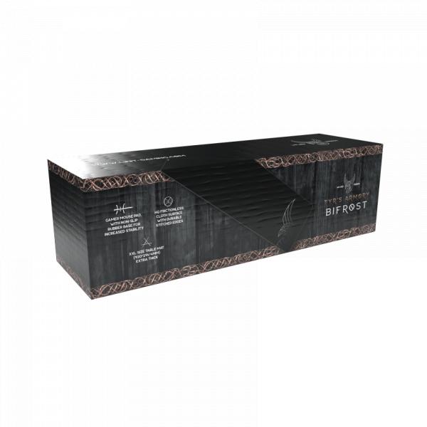 L33t gaming 160404 bifrost xxl gaming mousepad, fast surface. 920 x 294 x 4 mm, black