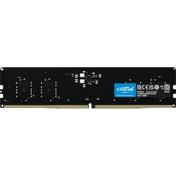 Crucial ct8g48c40u5 dimm memory, 8 gb, ddr5, 4800 mhz, cl40, 1.1v