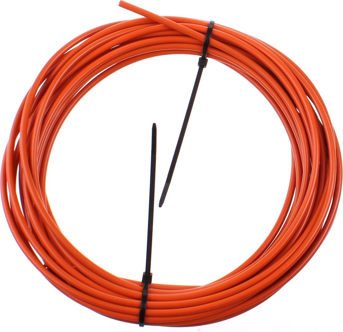 Elvedes buitenkabel (rem) met teflon voering ø4,9mm - 10 meter op rol - oranje