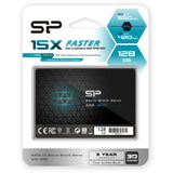 Silicon power sp128gbss3a55s25 ace a55 ssd, 128gb, 7mm 2.5inch, sata3, 3d nand, slc cache