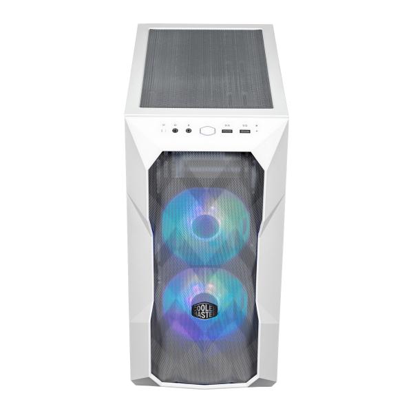 Cooler master td300-wgnn-s00 td300 mesh white, matx, midi-tower, argb hub, 3d mesh, removable top