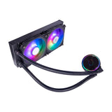 Cooler master mly-d24m-a23pz-r1 pl240 flux, 240mm radiator, 120mm x2, 0-2300 rpm ± 10%, rgb led