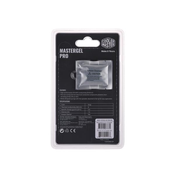 Cooler master mgy-zosg-n15m-r2 mastergel pro v2, 1.5ml, 8 w m-k, gray