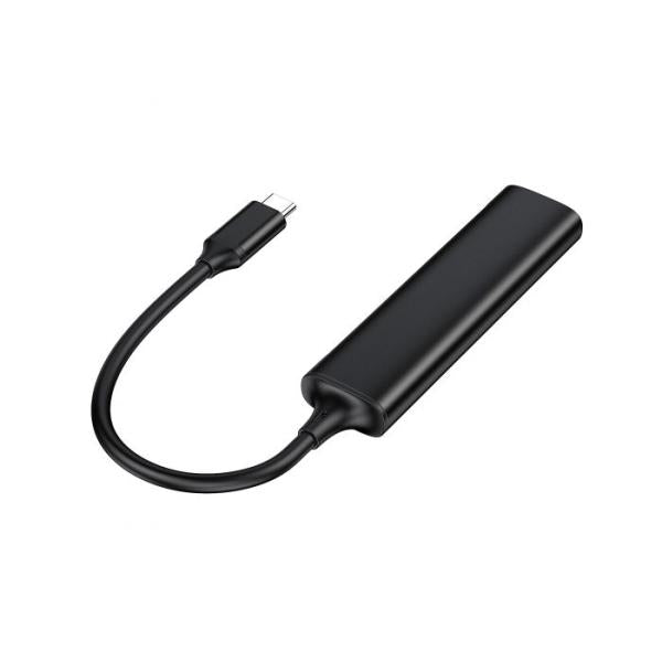 Conceptronic hubbies12b hubbies 4-port usb 3.0 hub, 2 usb-c 2 usb-a ports, aluminum case, usb-c