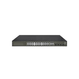 Levelone ges-2128p hilbert 28-port gigabit poe smart lite managed switch, 24x poe, 380w, 4x sfp rj45