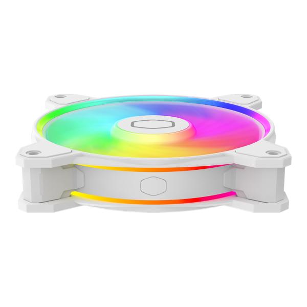 Cooler master mfl-b2dw-21np2-r2 masterfan mf120 halo2 white edition, 120mm, 27 db, 51.88 cfm, white