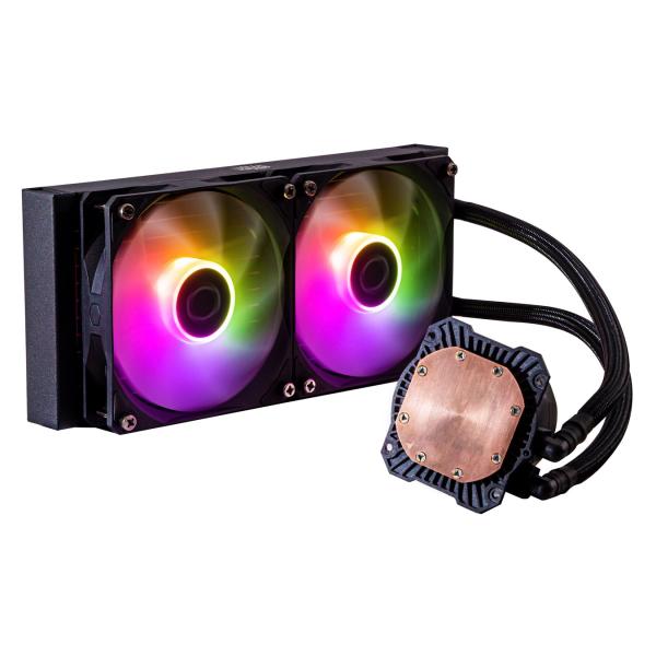 Cooler master mlw-d24m-a18pz-r1 masterliquid 240l core argb, 4-pin, 2x 120mm argb, 27.2 dba (max)