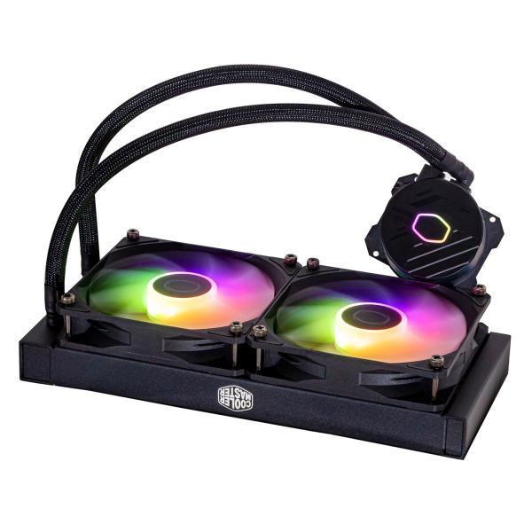 Cooler master mlw-d24m-a18pz-r1 masterliquid 240l core argb, 4-pin, 2x 120mm argb, 27.2 dba (max)