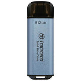 Transcend ts2tesd300c esd300c external ssd, 2 tb, usb type-c, 10 gbps, 1050 950 mb s, blue