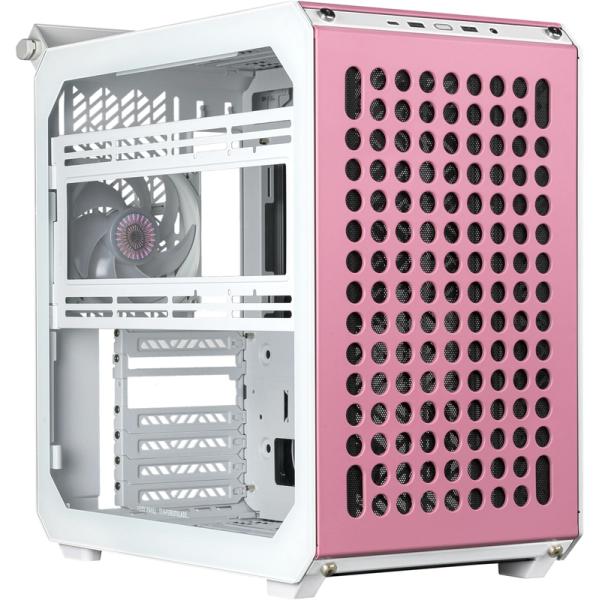 Cooler master q500-dgnn-s00 qube 500 flatpack macaron edition atx, multi-color front, 120 140 mm