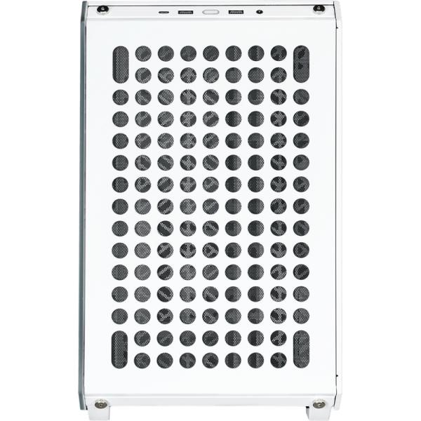 Cooler master q500-wgnn-s00 qube 500 flatpack white, atx, usb 3.2, 120 140 mm, water-cooling ready