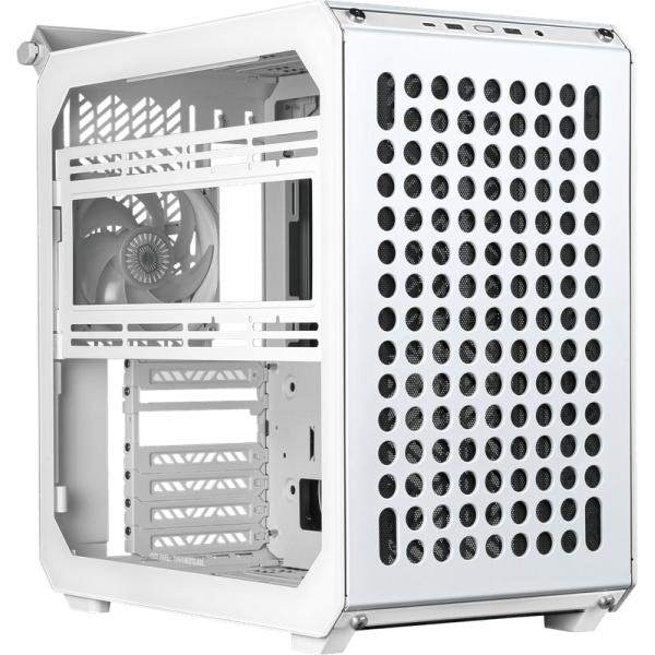 Cooler master q500-wgnn-s00 qube 500 flatpack white, atx, usb 3.2, 120 140 mm, water-cooling ready