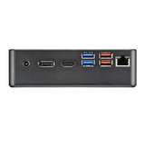 Shuttle nc40u xpc nano pc nc40u mini pc barebone, intel celeron 7305u, 6x usb3.2, 2x m.2, lan, 24 7