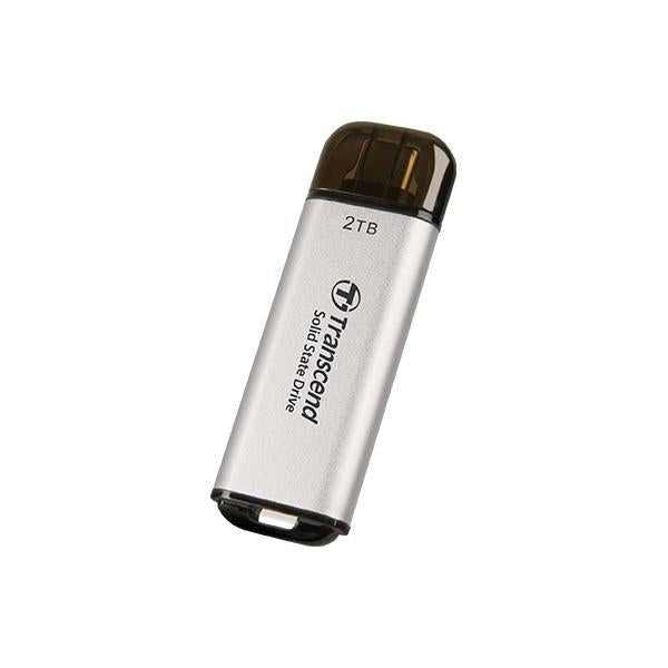 Transcend ts1tesd300s esd300s external ssd, 1 tb, usb type-c, 10 gbps, 1050 950 mb s, silver