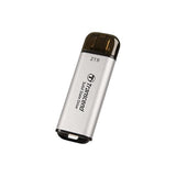 Transcend ts1tesd300s esd300s external ssd, 1 tb, usb type-c, 10 gbps, 1050 950 mb s, silver