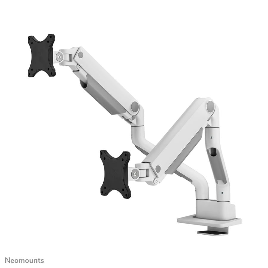 Neomounts ds70s-950wh2 full-motion desk mount, 2x 17 - 35 , 18 kg, 100x100 mm, silver