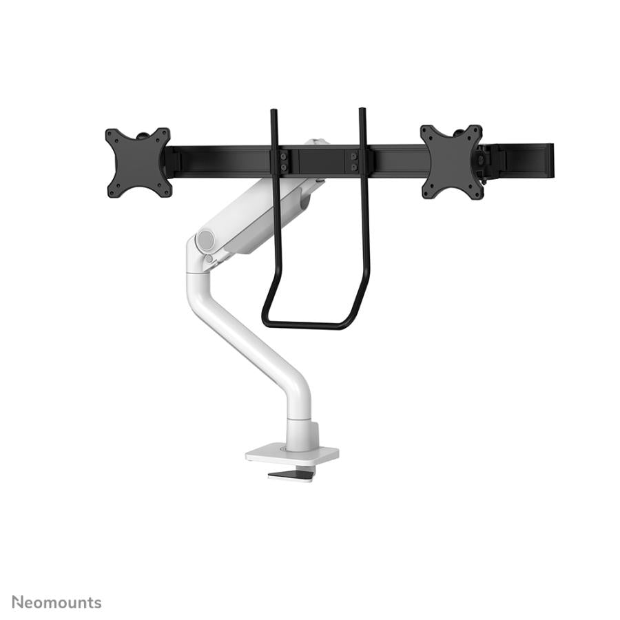 Neomounts ds75s-950wh2 full-motion desk mount, 2x 17 - 27 , 8 kg, 100x100 mm, black