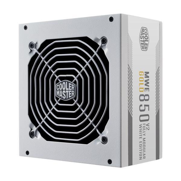 Cooler master mpe-8501-afaag-3g mwe gold v2 eu, 850w, atx3.0, 12vhpwr, =90%, 120mm, white