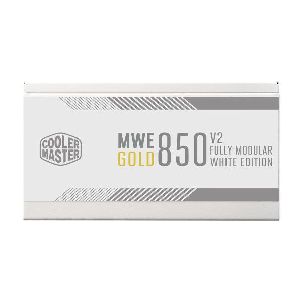 Cooler master mpe-8501-afaag-3g mwe gold v2 eu, 850w, atx3.0, 12vhpwr, =90%, 120mm, white
