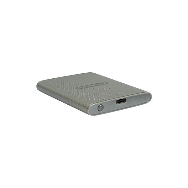 Transcend ts1tesd360c esd360c external ssd, 1tb, usb 20gbps, type c, 2000 mb s, 3d nand, gray
