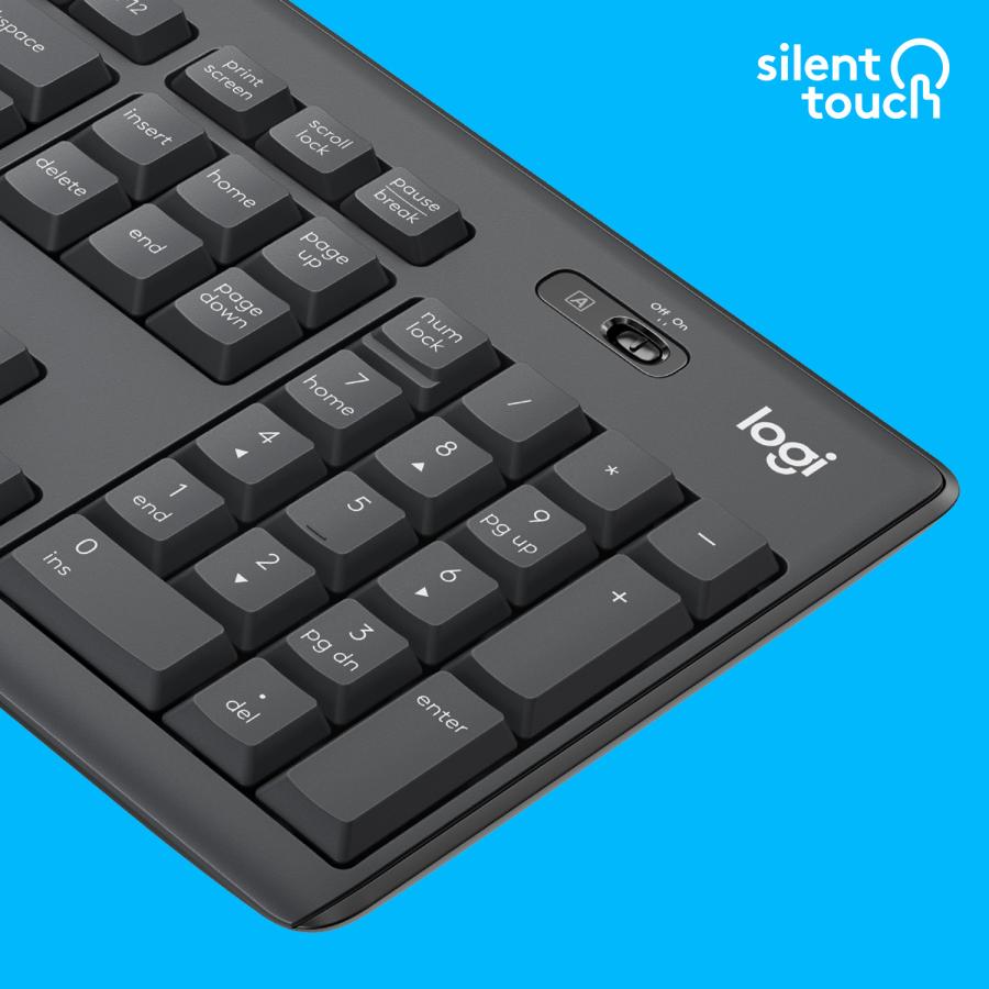 Logitech MK295 Silent Wireless Keyboard and Mouse Combo