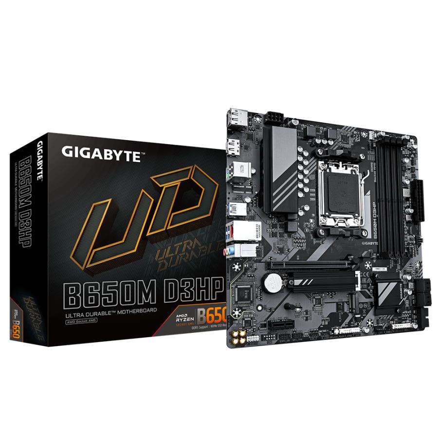 Gigabyte b650m d3hp b650m d3hp, amd am5, ryzen 7000, ddr5 7600 mhz, pcie 4.0, 2.5gbe lan