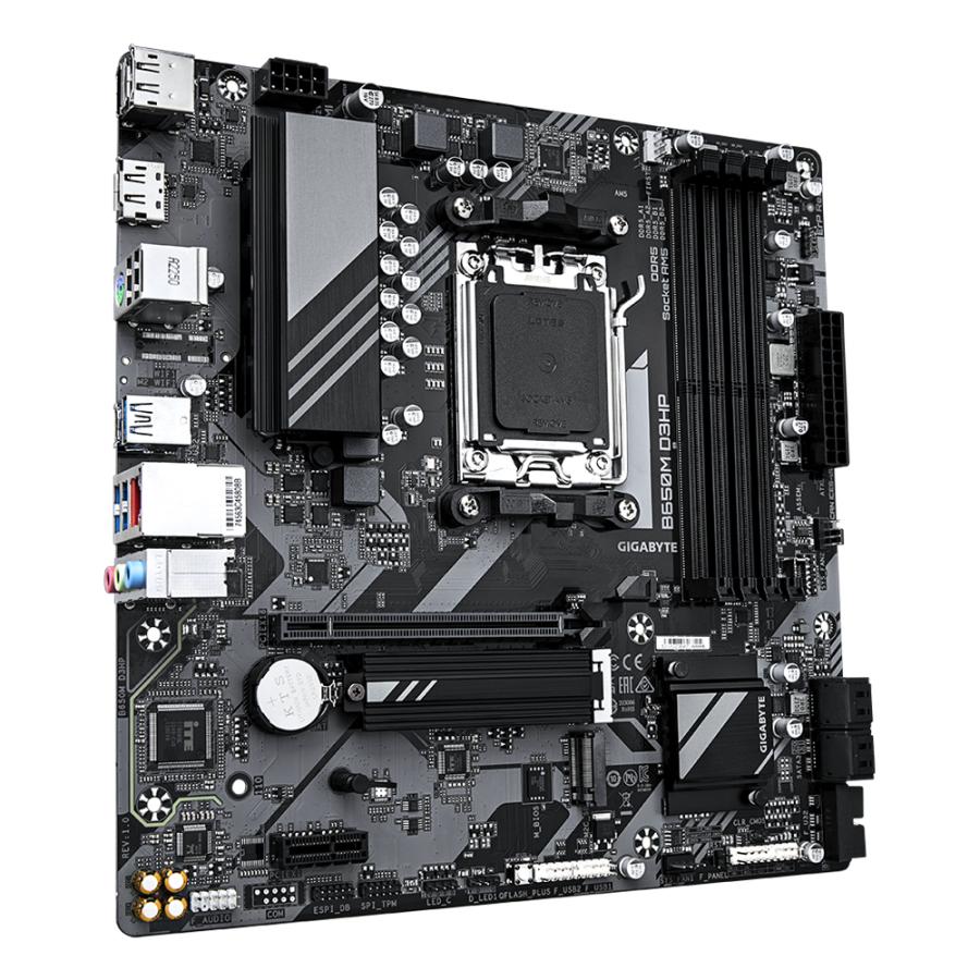 Gigabyte b650m d3hp b650m d3hp, amd am5, ryzen 7000, ddr5 7600 mhz, pcie 4.0, 2.5gbe lan