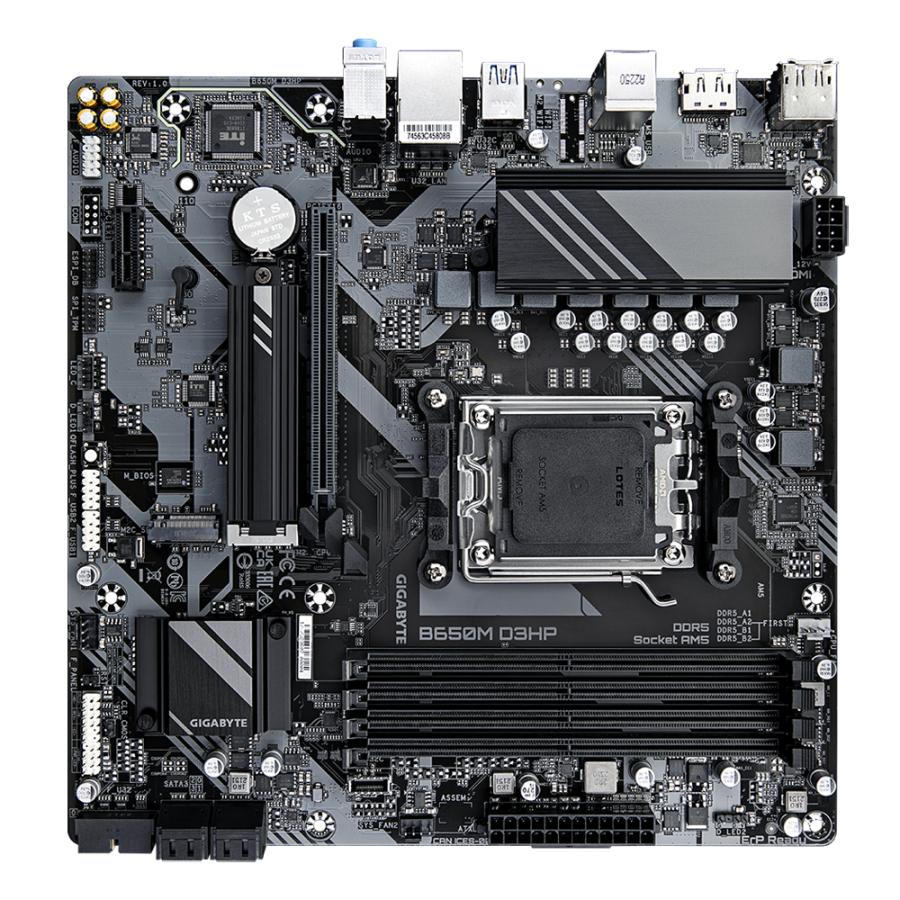 Gigabyte b650m d3hp b650m d3hp, amd am5, ryzen 7000, ddr5 7600 mhz, pcie 4.0, 2.5gbe lan