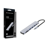 Conceptronic donn19g 7-in-1 usb 3.2 gen 1 docking station, hdmi, usb-a 3.0 x 3, sd, tf microsd, 100w