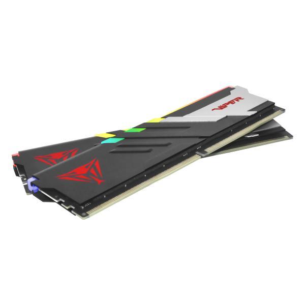 Patriot pvvr564g600c30k viper venom rgb dimm dual kit, 64 gb, ddr5, 6000mts, cl30