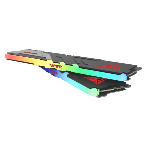 Patriot pvvr564g600c30k viper venom rgb dimm dual kit, 64 gb, ddr5, 6000mts, cl30