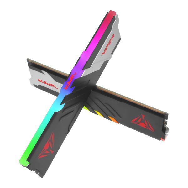 Patriot pvvr564g600c30k viper venom rgb dimm dual kit, 64 gb, ddr5, 6000mts, cl30