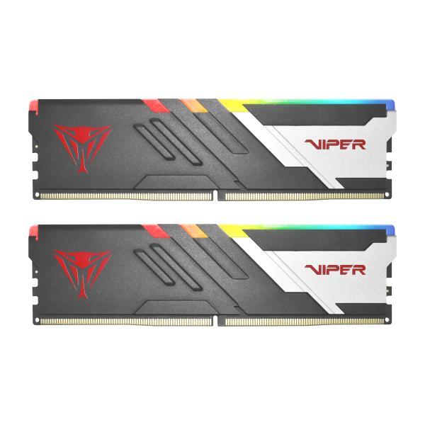 Patriot pvvr564g600c30k viper venom rgb dimm dual kit, 64 gb, ddr5, 6000mts, cl30