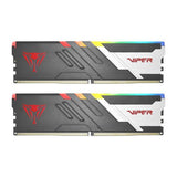 Patriot pvvr564g600c30k viper venom rgb dimm dual kit, 64 gb, ddr5, 6000mts, cl30