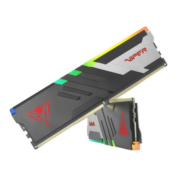 Patriot pvvr564g600c30k viper venom rgb dimm dual kit, 64 gb, ddr5, 6000mts, cl30