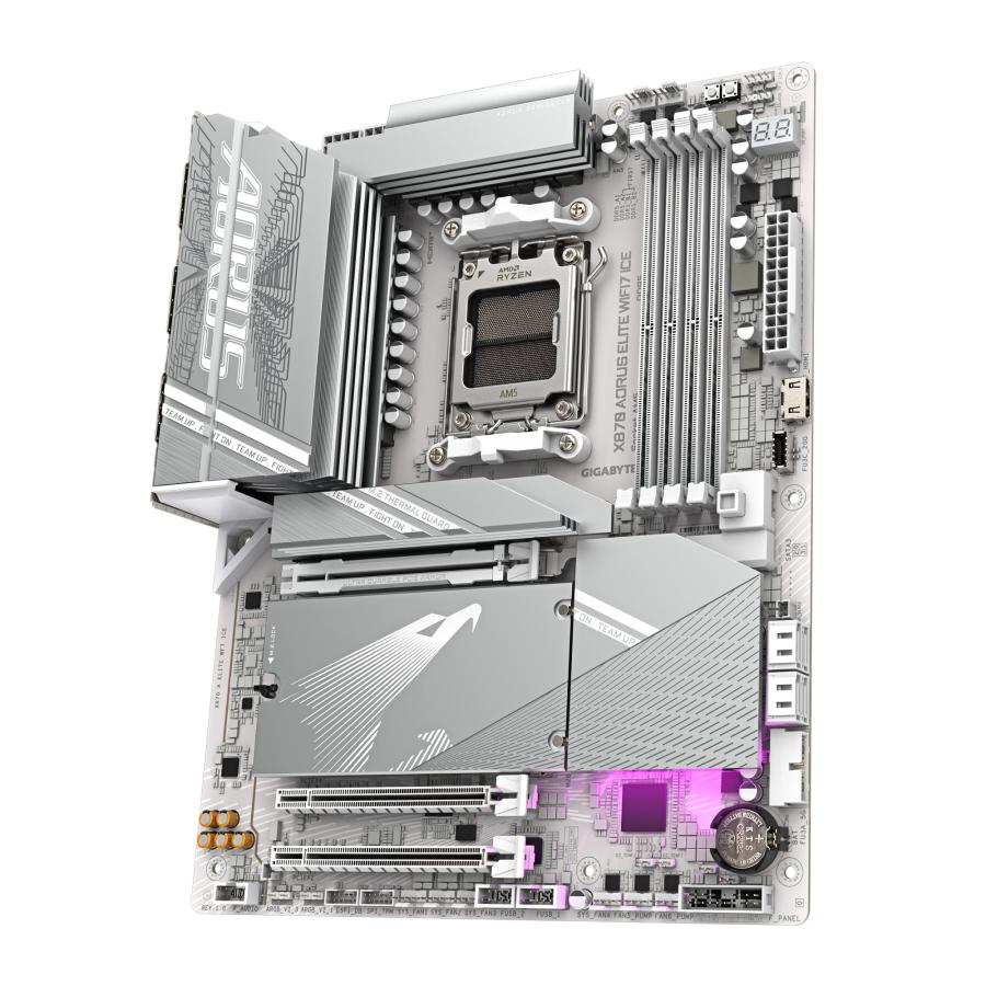 Gigabyte x870 a elite wf7 ice rev 1.0, atx, amd am5, x870, 4x ddr5, usb4, 2.5 gbe, wi-fi 7, pcie 5