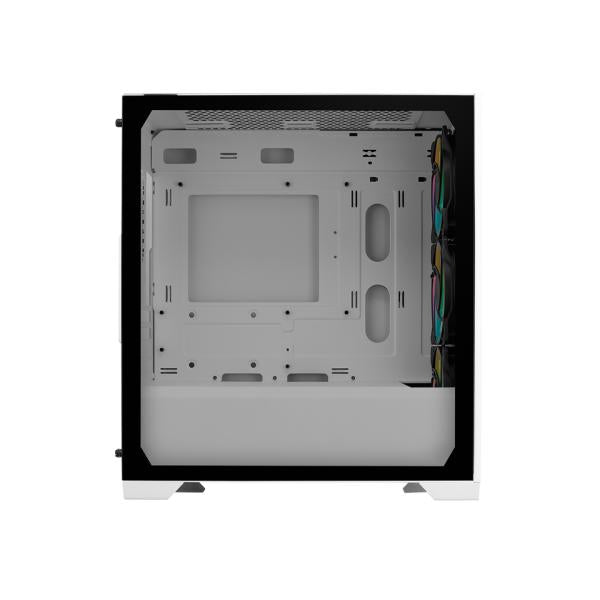 Cooler master e301-wgnn-s00 elite 301 white argb, atx, window, usb 3.2 gen 1 type-c, 3x 120mm argb