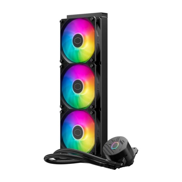 Cooler master mlw-d36m-a18pa-r1 masterliquid 360 core ii argb, 360mm radiator, 3x 120mm argb gen 2